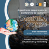 Invitación al Evento: “Hacia la COP 28: jornada multisectorial de actualización y networking “