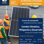 Curso de posgrado: "Cambio Climático, Mitigación y Desarrollo" dictado por Elisabeth Möhle.